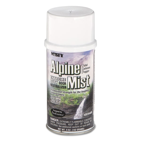 Misty Odor Neutralizer Fogger, Alpine Mist, 5 oz Aerosol, PK12 1039402